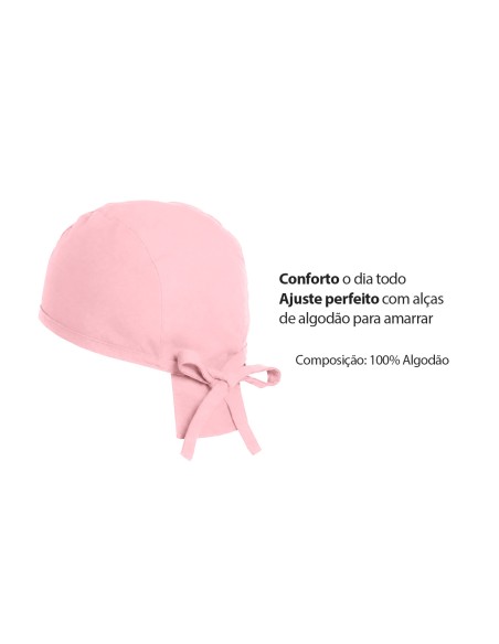 Bandana Rosa Touca Cozinha Confeitaria Doceria Bar Unissex