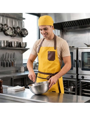 Bandana Amarela Touca Cozinha Bar Restaurante...