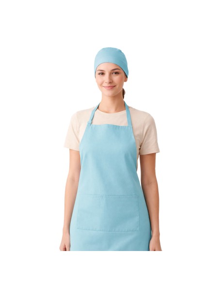 Bandana Azul Claro Touca Cozinha Confeitaria Doceria Unissex
