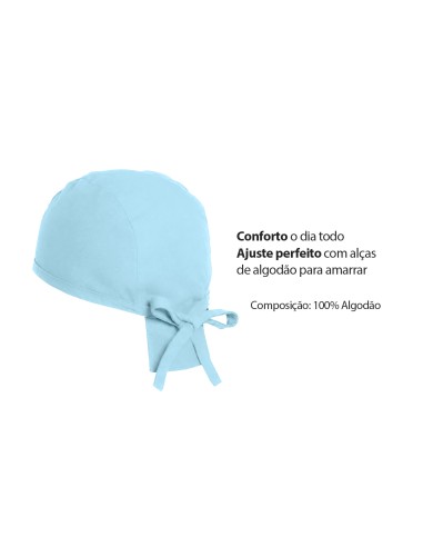 Bandana Azul Claro Touca Cozinha Confeitaria...