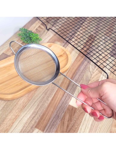 Peneira Pequena Aço Inox Cabo Cozinha...