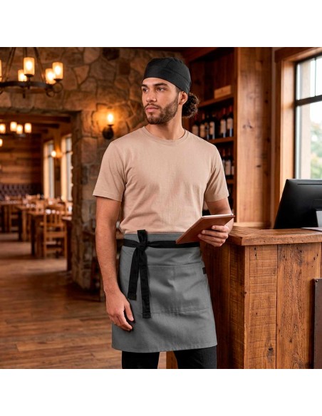 Bandana Touca Chef Cozinha Preto Bartender Restaurante
