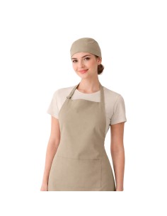 Bandana Bege Caqui Touca Cozinha Bar Ajustavel Unissex 2