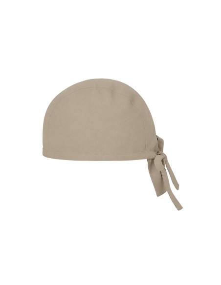 Bandana Bege Caqui Touca Cozinha Bar Ajustavel Unissex