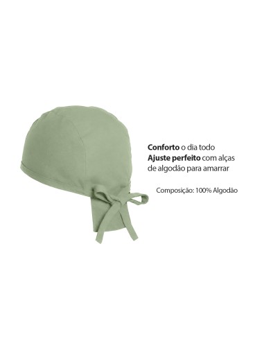 Bandana Verde Mate Claro Touca Cozinha Cozinha...