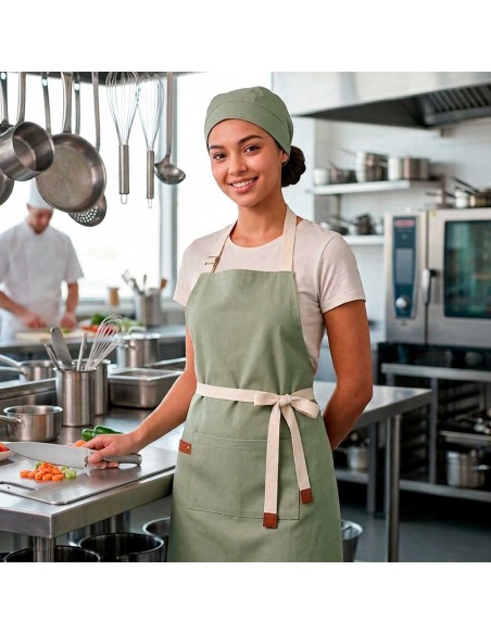 Bandana Verde Mate Claro Touca Cozinha Cozinha Bar Unissex