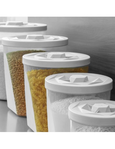 Porta Mantimentos Branco Tampa Rosca Pote...