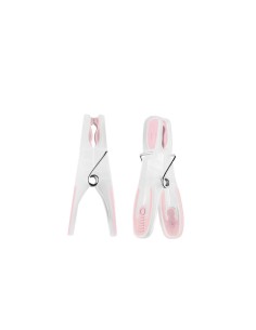 Prendedor de Roupa Formato Anatomico Rosa Kit 12un