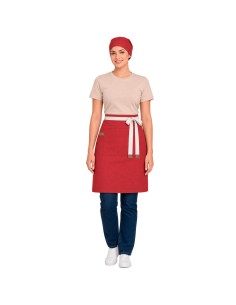 Avental de Cintura Vermelho Cafeteria Padaria Bar Vegano 2