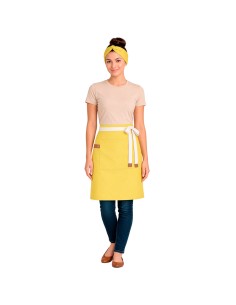 Avental de Cintura Amarelo Bistro Bar SPA Atelie Vegano 2