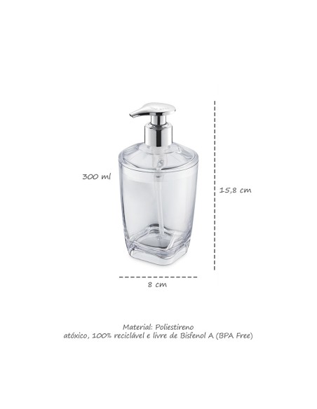 Porta Sabonete Liquido Dispenser Branco Saboneteira