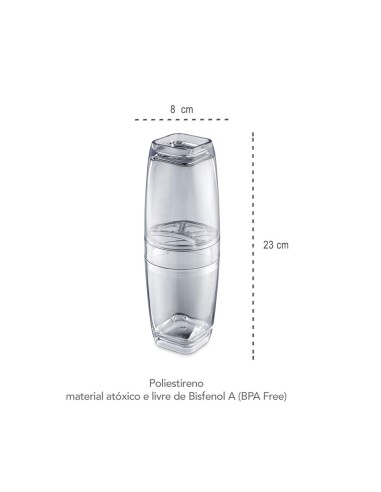 Porta Escova com Tampa Acessorio Banheiro Branco