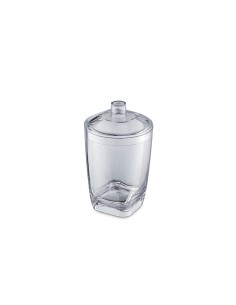 Porta Algodao Cotonete Transparente Banheiro 300ml