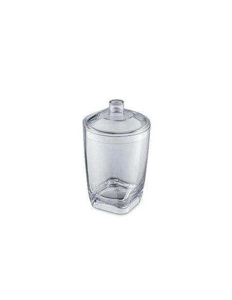 Porta Algodao Cotonete Transparente Banheiro 300ml