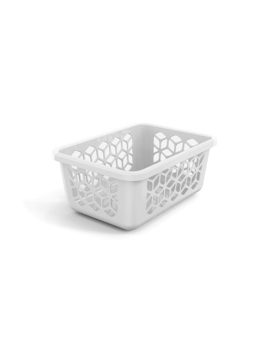 Cesto Organizador Caixa Pequena Cesta Branca 20cm