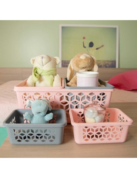 Cesto Organizador Caixa Pequena Cesta Branca 20cm
