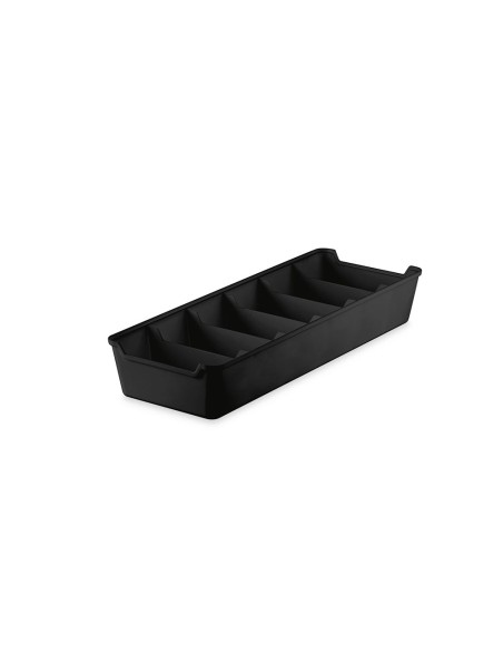 Organizador de Gaveta 6 Divisorias Plastico Preto