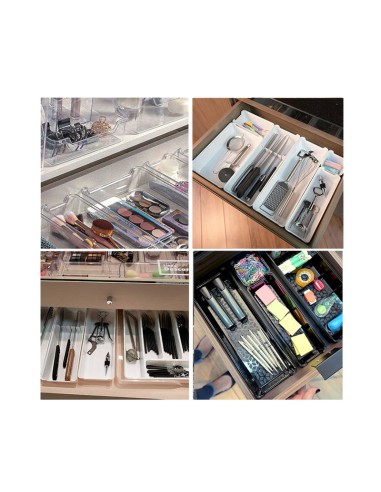 Organizador de Gaveta Porta Talheres Plastico...