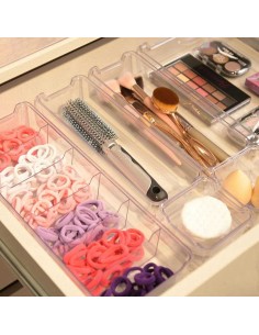 Organizador de Gaveta Divisoria Caixa Cesto Transparente 2