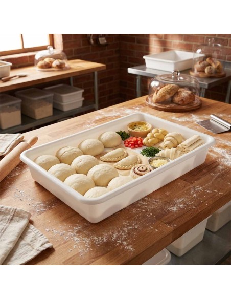 Bandeja Multiuso Organizador Cozinha Plástico Branco 12,5L
