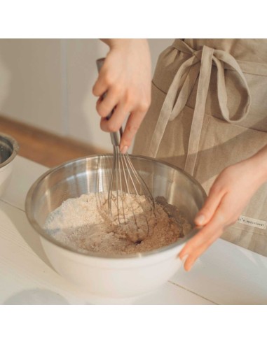 Batedor de Clara Ovo Manual Fouet Inox Cozinha...