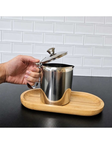 Jarra Tampa Inox Cafeterias Restaurante Leite Sucos 600ml