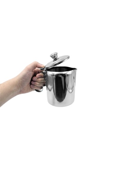 Jarra Tampa Inox Cafeterias Restaurante Leite Sucos 600ml