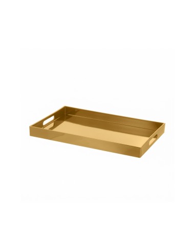 Bandeja Retangular Dourado Plástico Organizador...
