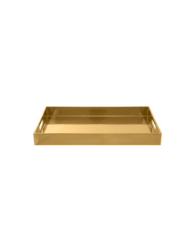 Bandeja Retangular Dourado Plástico Organizador...