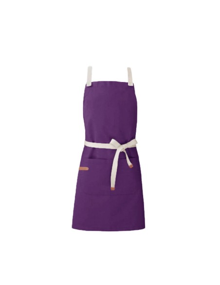 Avental Roxo Açai Algodao Sorveteria Doceria Bistro Vegano