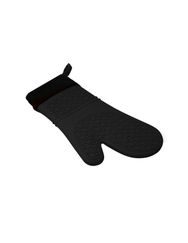 Luva de Cozinha Churrasco Silicone Preto e...