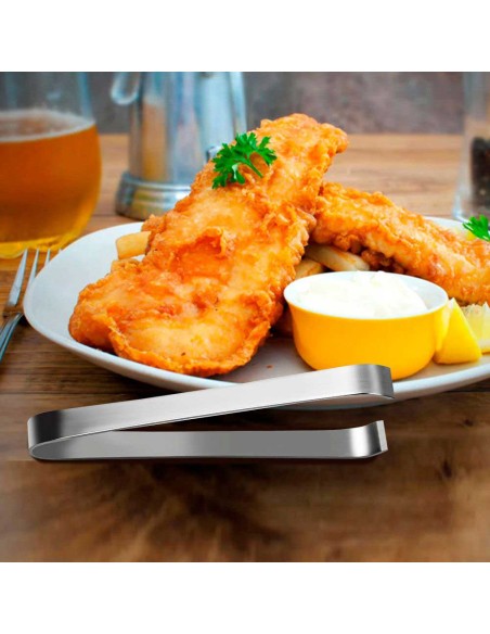 Pinça Culinaria para Peixe Inox Pegador Empratamento