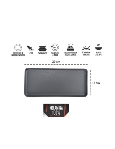 Bandeja Prato Lanches Retangular Petisqueira...
