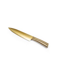 Faca de Cozinha Chef 8" Cutelaria Lovers Dourado Ouro