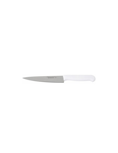 Faca de Cozinha Chef 6" Cortar Picar Fatiar Inox Cabo Branco