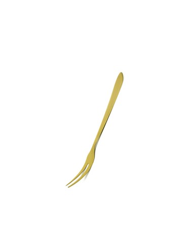 Garfo Trinchante Dourado Utensilio de Cozinha Aço Inox 1un