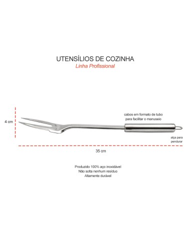 Garfo Trinchante Utensilios Cozinha...