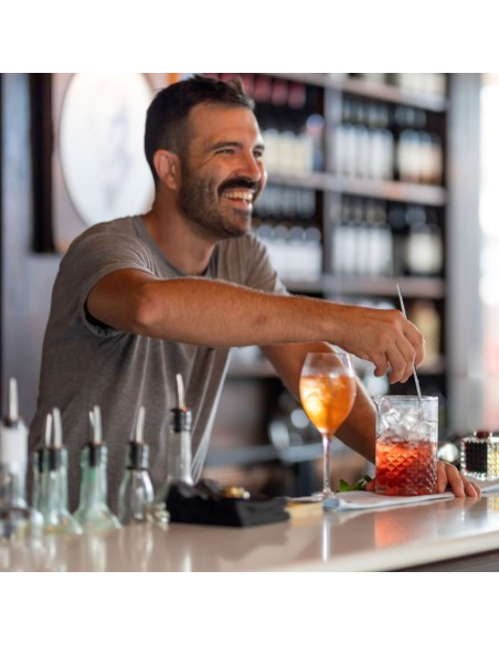 Colher para Suco Drinks Coquetel Bailarina Aço Inox Longa 30cm