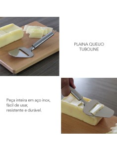 Fatiador de Queijo Cortador Frios Plaina Aço Inox Tuboline 2