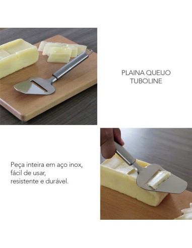 Fatiador de Queijo Cortador Frios Plaina Aço...