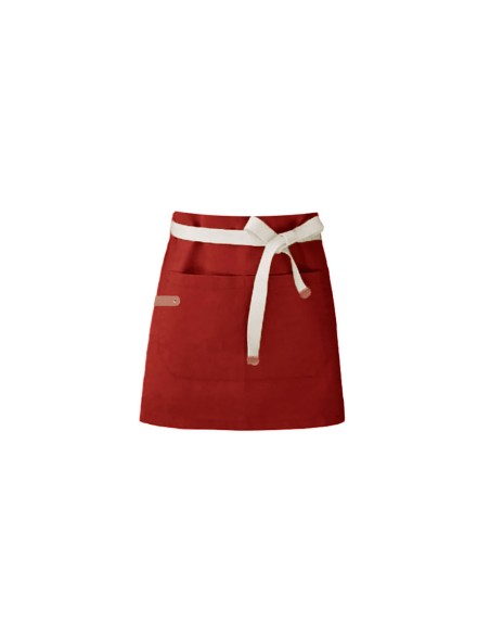 Avental de Cintura Vermelho Artes Pintura Cafeteria Loja