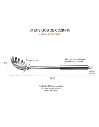 Pegador de Massas Utensilios Cozinha...