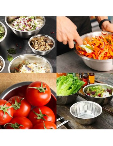 Tigela Bowl Pote Cumbuca Saladeira Pequena  Aço...