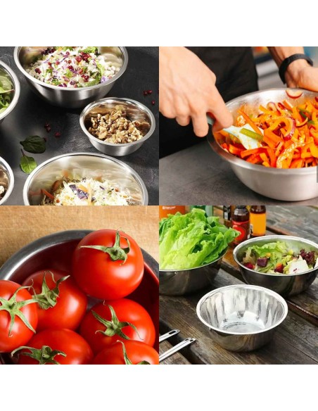 Tigela Bowl Pote Cumbuca Saladeira Pequena  Aço Inox 720ml