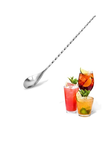 Colher Bailarina Cabo Longo Drinks Sucos Aço Inox