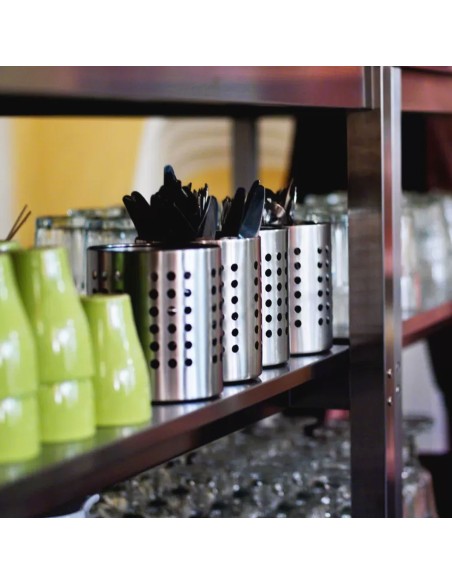 Porta Talheres Utensilios Suporte Aço Inox 12,5cm