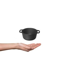 Panela Mini Caçarola Ferro Fundido Fogao Forno Induçao 10cm 2