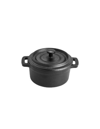 Panela Mini Caçarola Tampa Ferro Fundido Fogao...