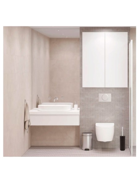 Escova Sanitaria e Suporte Metal Preto Acessorio Banheiro