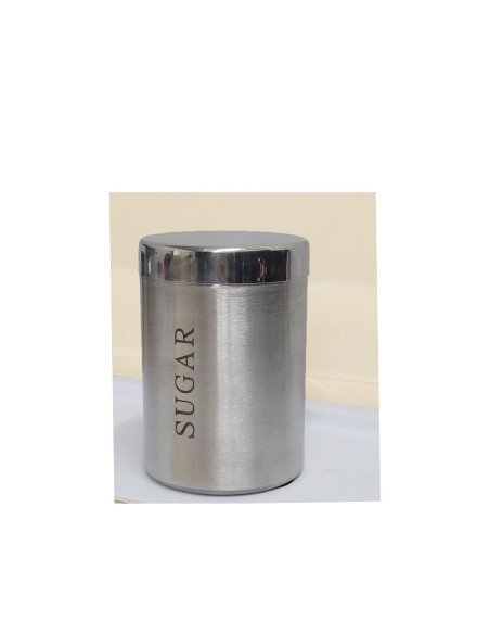 Porta Mantimentos Pote Cafe Acucar Cha Tampa Inox 3un